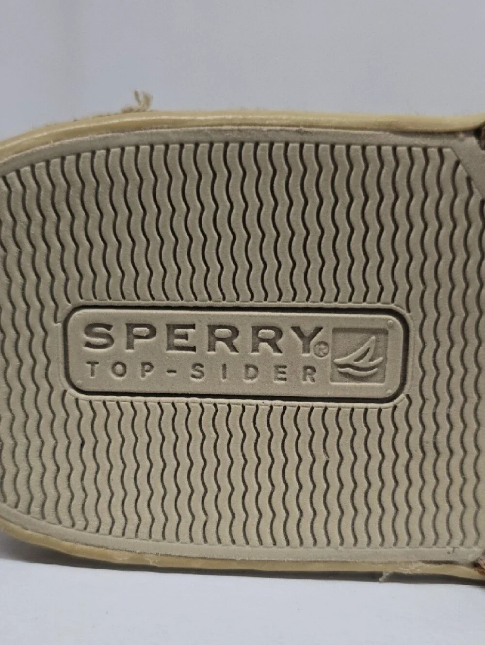 Sperry Tan Cream & Gold Braided Thong Sandals Womens Size 9.5 - Picture 3 of 16
